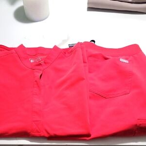 FIGS Womens Red Shirt